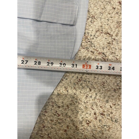 Brooks Brothers Shirt Mens 1818 16.5 35 Blue Made In USA Cotton Woven - Picture 7 of 12